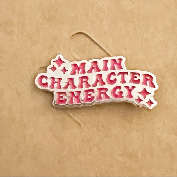 “Main Character Energy” Enamel Pin – Statement Accessory - Picture 1 of 2